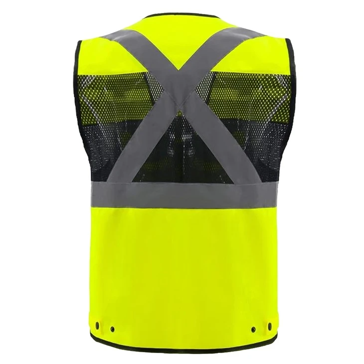 Multi-Pocket Utility Reflective Safety Vest suppliers